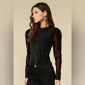 NWT: Black long sleeve top